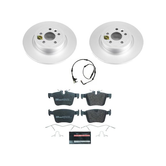 Rear Brake Pad and Rotor Kit - Compatible with 2016 - 2019 Land Rover Range Rover Evoque 2017 2018