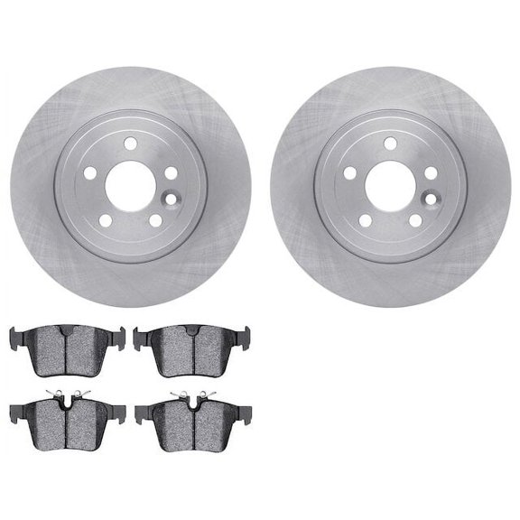 Rear Brake Pad and Rotor Kit - Compatible with 2016 - 2019 Land Rover Range Rover Evoque 2017 2018