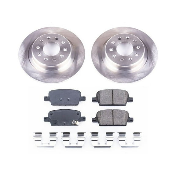 Rear Brake Pad and Rotor Kit - Compatible with 2016 - 2023 Chevy Malibu 2017 2018 2019 2020 2021 2022