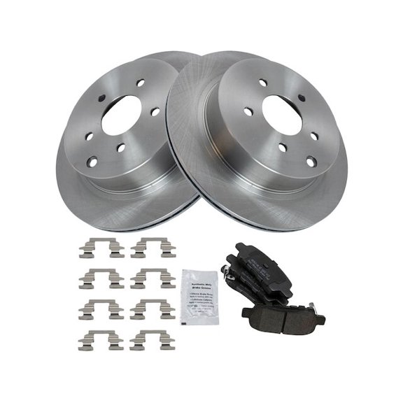 Rear Brake Pad and Rotor Kit - Compatible with 2017 - 2018 INFINITI Q60