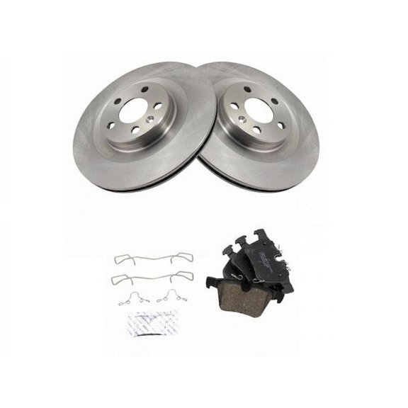 Rear Brake Pad and Rotor Kit - Compatible with 2017 - 2019 Volvo XC90 2018