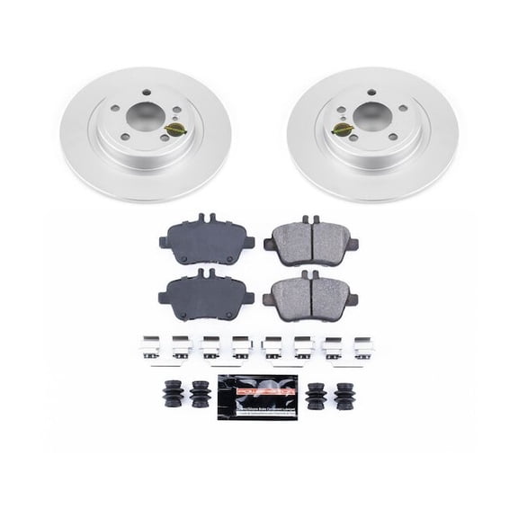 Rear Brake Pad and Rotor Kit - Compatible with 2017 - 2020 Mercedes-Benz SLC300 2018 2019