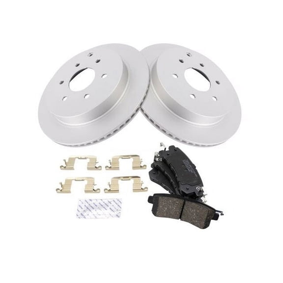 Rear Brake Pad and Rotor Kit - Compatible with 2017 - 2021 Nissan Armada 2018 2019 2020