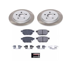 Rear Brake Pad and Rotor Kit - Compatible with 2017 - 2022 Toyota Prius Prime - Power Stop