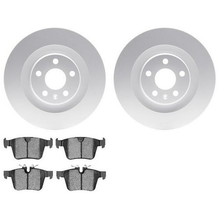 Rear Brake Pad and Rotor Kit - Compatible with 2018 - 2019 Volvo S90 T5 Momentum - Dynamic Friction