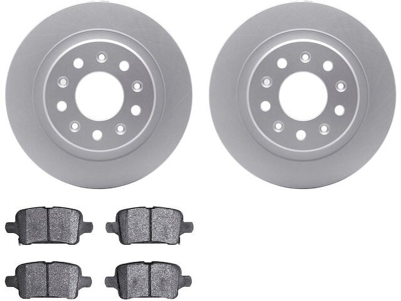 Rear Brake Pad and Rotor Kit - Compatible with 2018 - 2020 Buick Regal