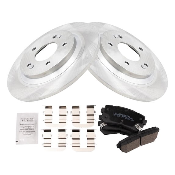 Rear Brake Pad and Rotor Kit - Compatible with 2018 - 2020 Hyundai Kona AWD 2019