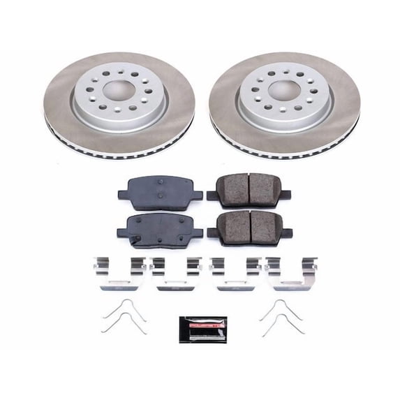 Rear Brake Pad and Rotor Kit - Compatible with 2019 - 2020 Chevrolet Blazer - Power Stop