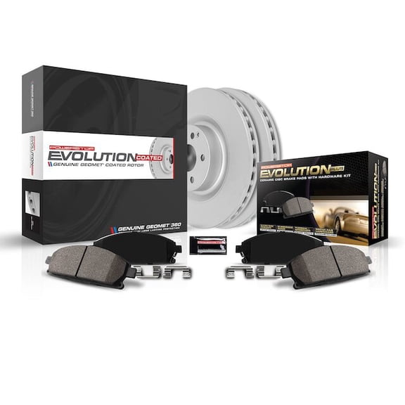 Rear Brake Pad and Rotor Kit - Compatible with 2019 - 2023 Ford Ranger - Power Stop