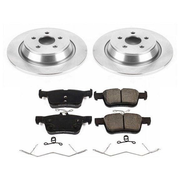 Rear Brake Pad and Rotor Kit - Compatible with 2019 - 2023 Lincoln Nautilus 2020 2021 2022