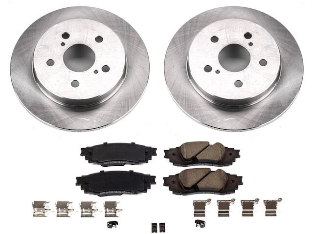 Rear Brake Pad and Rotor Kit - Compatible with 2019 - 2024 Toyota RAV4 ...