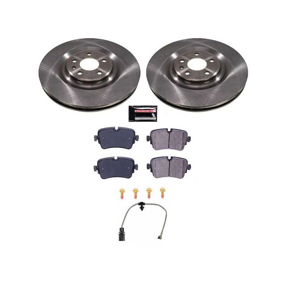 Rear Brake Pad and Rotor Kit - Compatible with 2020 Audi S7 Sportback