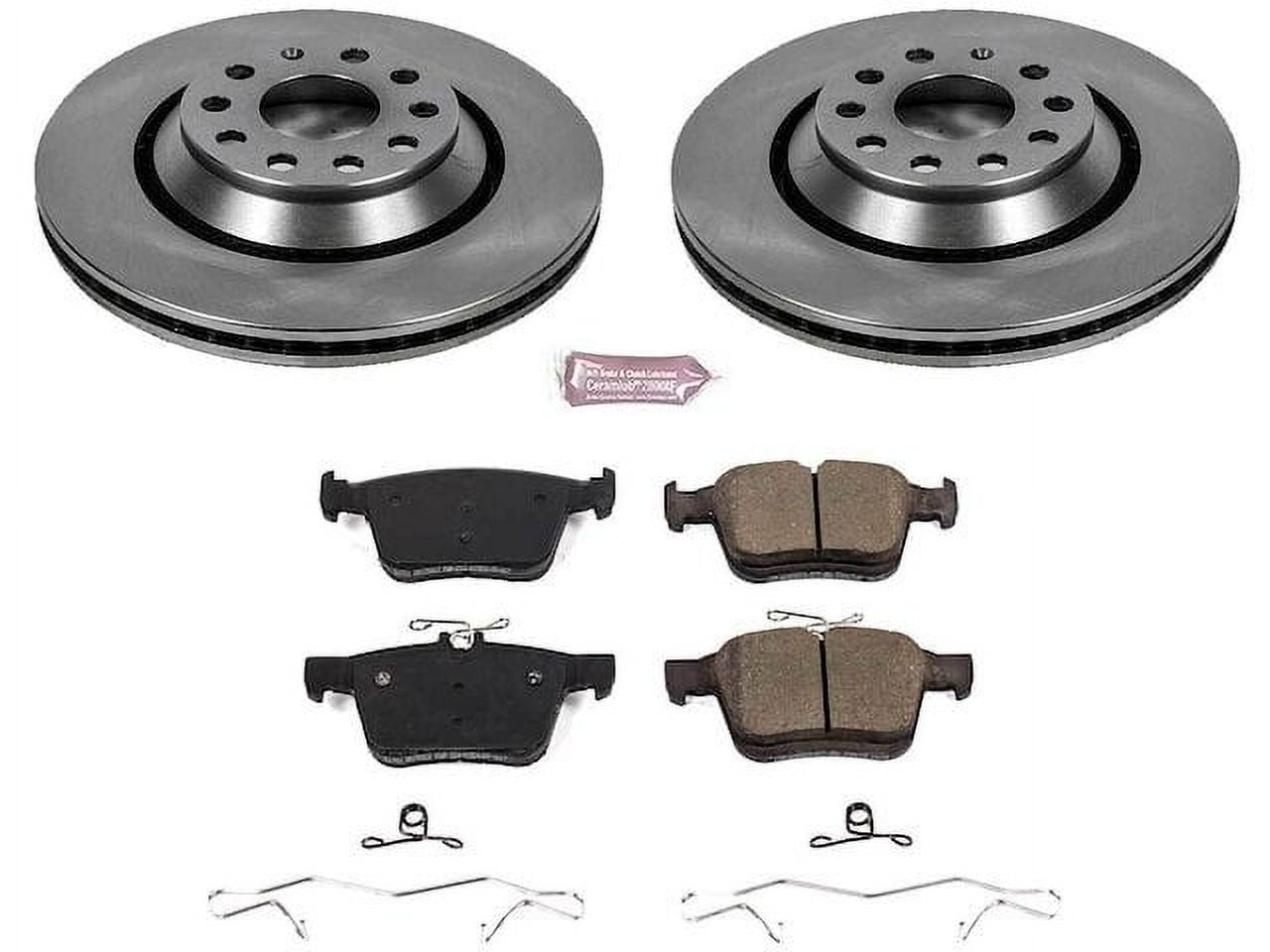 Rear Brake Pad and Rotor Kit - Compatible with 2020 Volkswagen Atlas ...