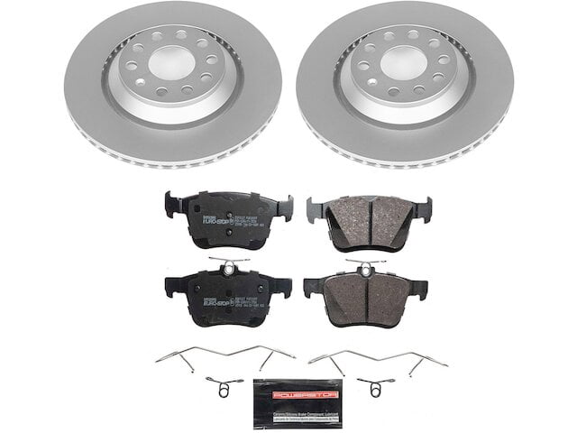 Rear Brake Pad and Rotor Kit - Compatible with 2020 Volkswagen Atlas ...