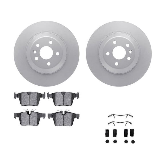 Rear Brake Pad and Rotor Kit - Compatible with 2021 - 2023 Land Rover Range Rover Evoque 2022