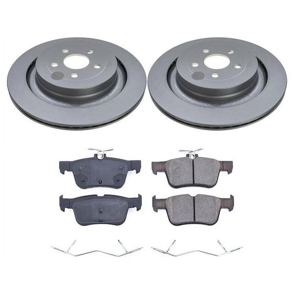 Rear Brake Pad and Rotor Kit - Compatible with 2021 - 2023 Lincoln Nautilus AWD 2022