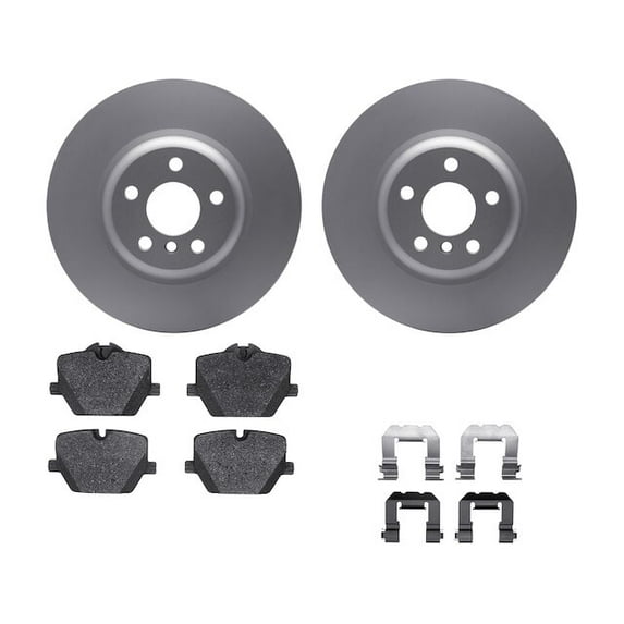 Rear Brake Pad and Rotor Kit - Compatible with 2021 - 2024 BMW 430i - Dynamic Friction