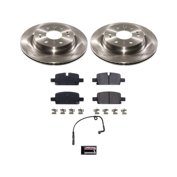 Rear Brake Pad and Rotor Kit - Compatible with 2023 - 2024 Chevy Colorado