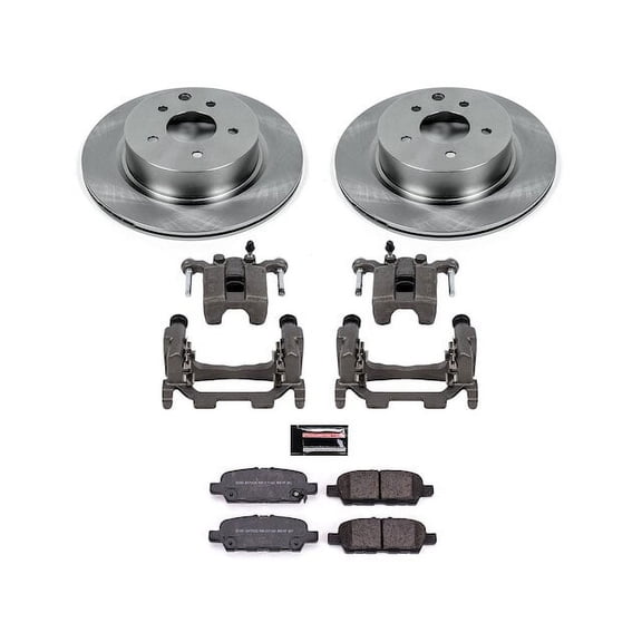 Rear Brake Pad and Rotor Kit - Compatible with 2023 - 2024 Nissan Z Sport - Power Stop