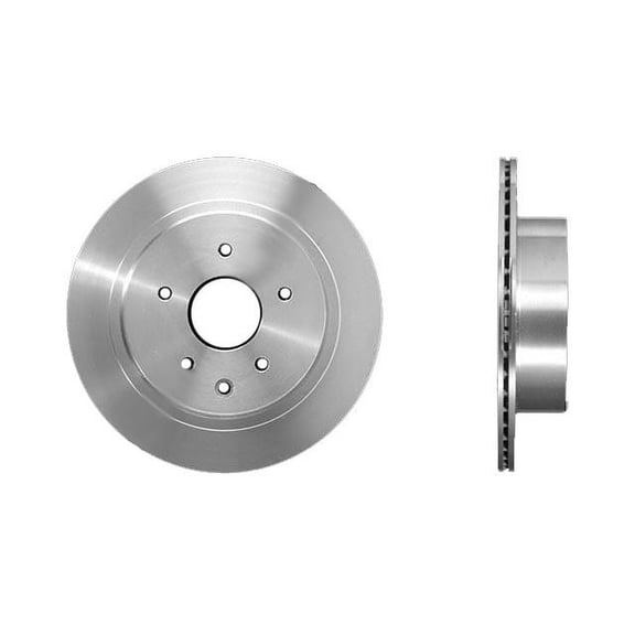 Rear Brake Rotor - Compatible with 2003 - 2005 INFINITI G35 AWD 2004