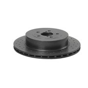 Rear Brake Rotor - Compatible with 2004 Subaru Impreza WRX STI