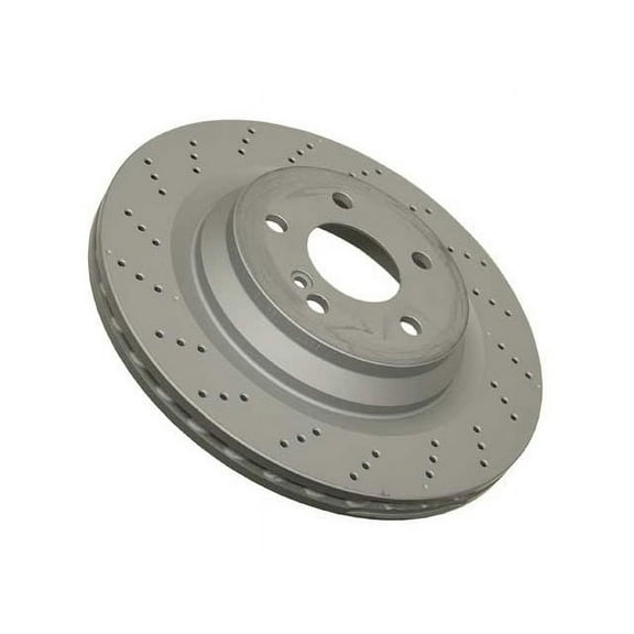 Rear Brake Rotor - Compatible with 2007 - 2009, 2011 - 2012 Mercedes-Benz SL550 2008