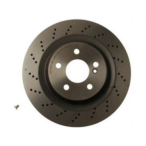 Rear Brake Rotor - Compatible with 2009, 2011 - 2012 Mercedes-Benz SL63 AMG Base