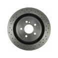 thumbnail image 1 of Rear Brake Rotor - Compatible with 2012 - 2016 Mercedes-Benz SLK55 AMG Base 2013 2014 2015, 1 of 2