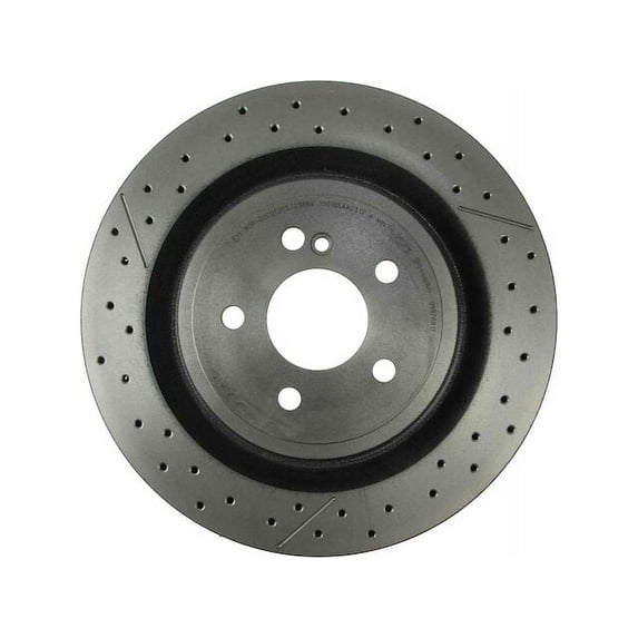 Rear Brake Rotor - Compatible with 2012 - 2016 Mercedes-Benz SLK55 AMG Base 2013 2014 2015