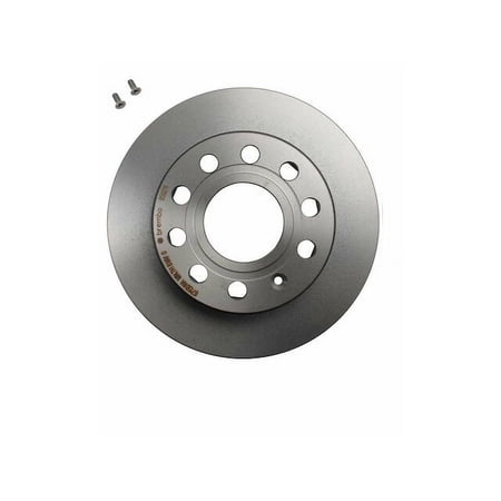 Rear Brake Rotor - Compatible with 2013 - 2018 Volkswagen Beetle 2014 2015 2016 2017