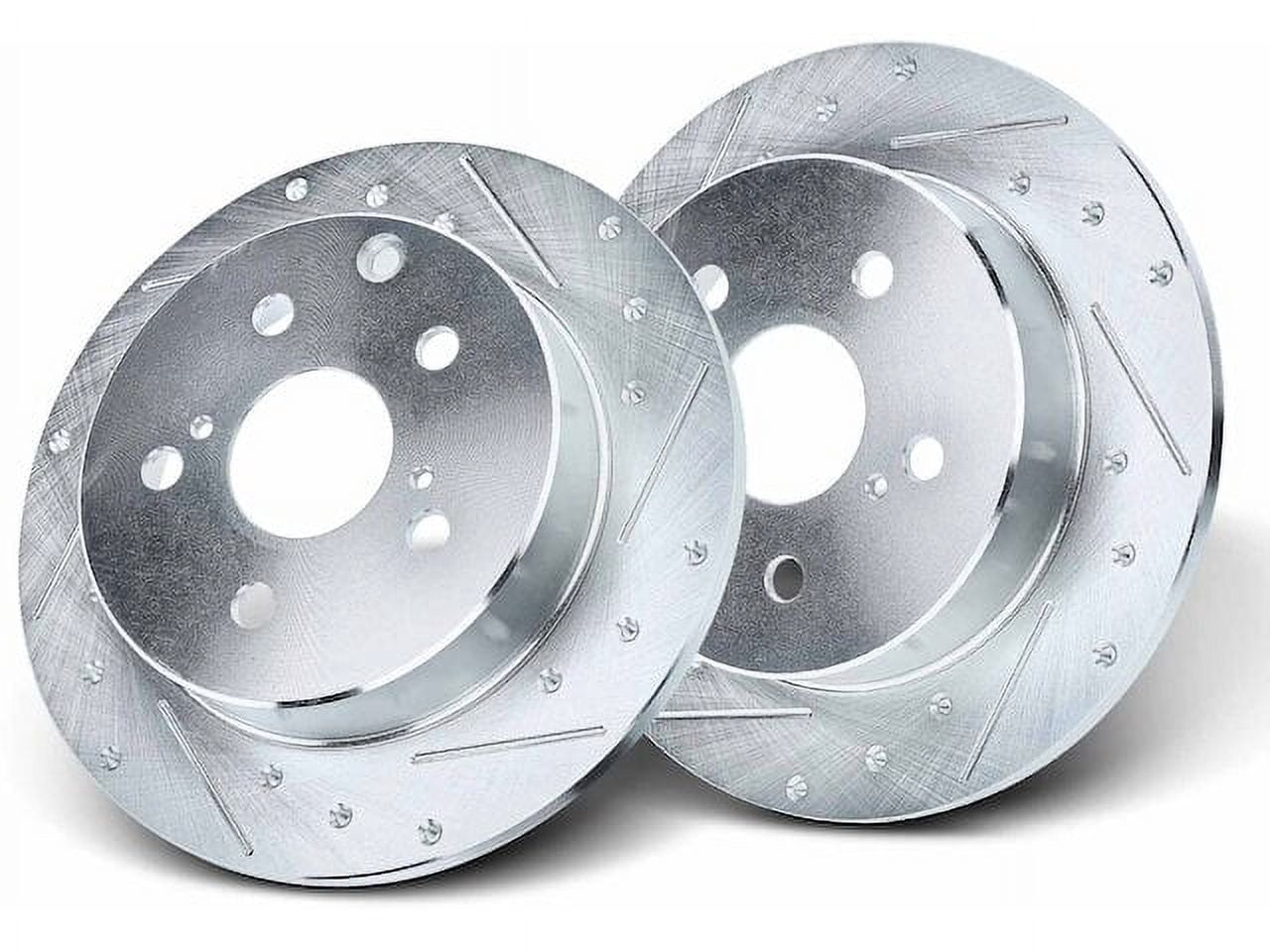 Rear Brake Rotor Set 2 - Compatible with 2006 - 2018 Toyota RAV4 ...