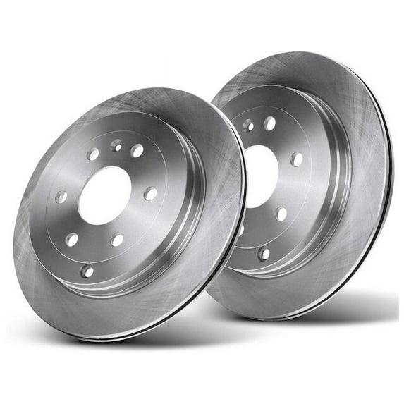 Rear Brake Rotor Set 2 - Compatible with 2007 - 2010 Saturn Outlook 3.6L V6 - Autopart Premium