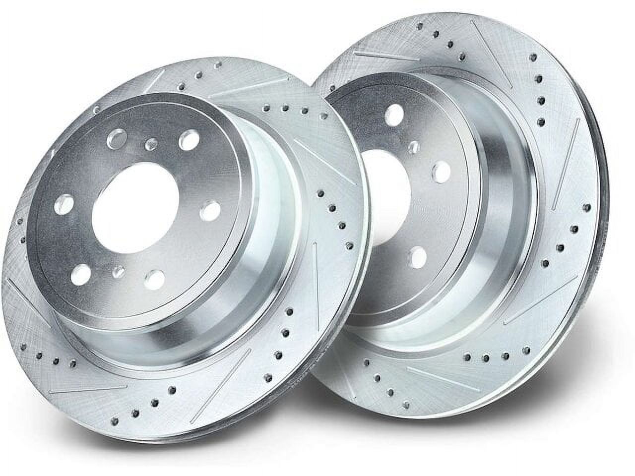 Rear Brake Rotor Set 2 - Compatible with 2007 - 2019 Chevy Silverado ...