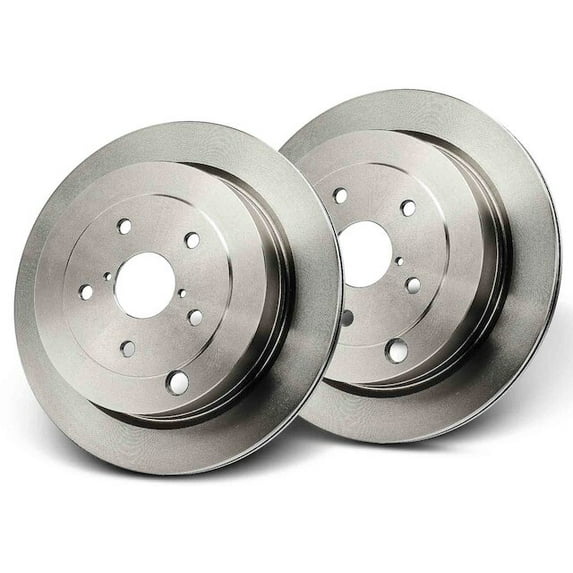 Rear Brake Rotor Set 2 - Compatible with 2008 - 2014 Subaru Tribeca 3.6L H6 - Autopart Premium