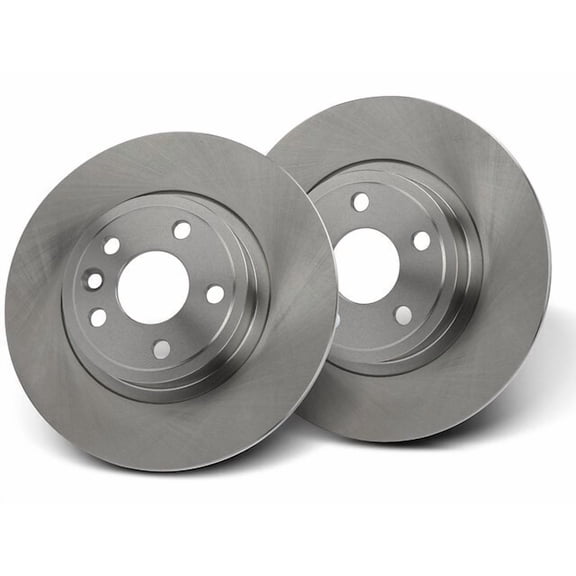 Rear Brake Rotor Set 2 - Compatible with 2015 - 2019 Land Rover Discovery Sport 2.0L 4-Cylinder - Autopart Premium