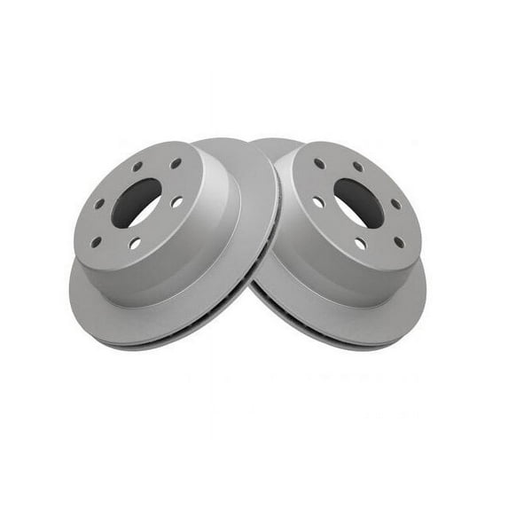 Rear Brake Rotor Set 2 Piece - Compatible with 2000 - 2002 Chevy Tahoe 4WD 2001