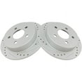 thumbnail image 1 of Rear Brake Rotor Set 2 Piece - Compatible with 2000 - 2005 Chevy Impala 2001 2002 2003 2004, 1 of 2