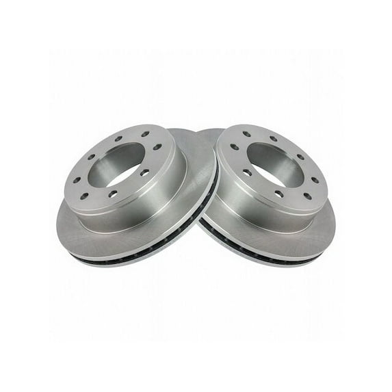 Rear Brake Rotor Set 2 Piece - Compatible with 2001 - 2003, 2005 - 2006 GMC Sierra 1500 HD 2002