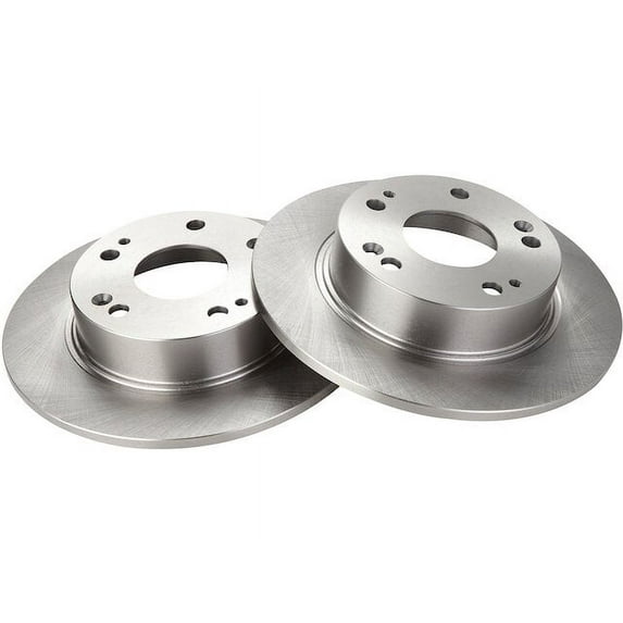 Rear Brake Rotor Set 2 Piece - Compatible with 2003 - 2007 Honda Accord 2004 2005 2006