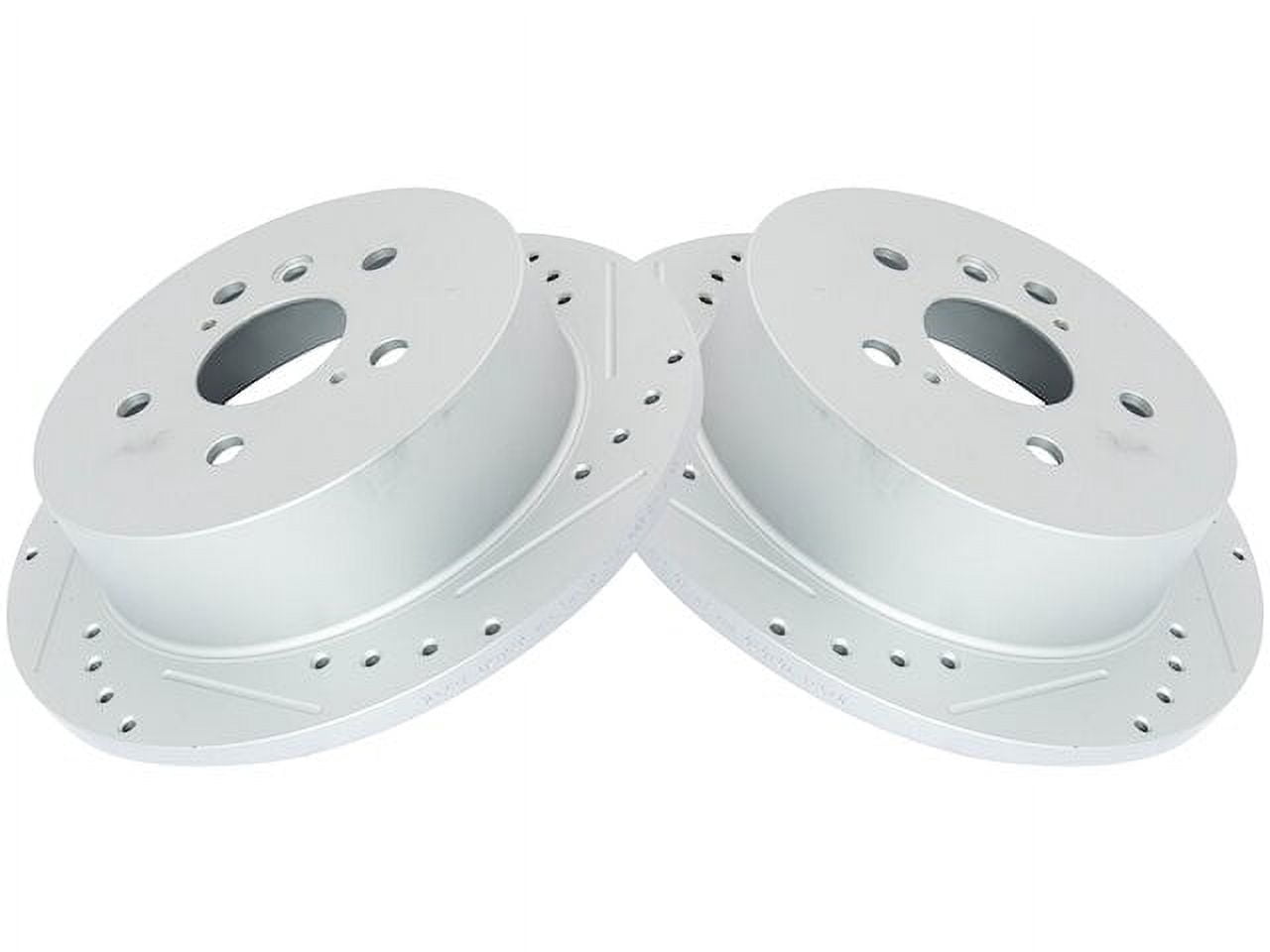 Rear Brake Rotor Set 2 Piece - Compatible with 2004 - 2010 Toyota ...