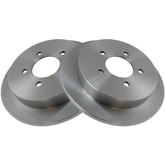 Rear Brake Rotor Set 2 Piece - Compatible with 2004 Ford F-150 Heritage