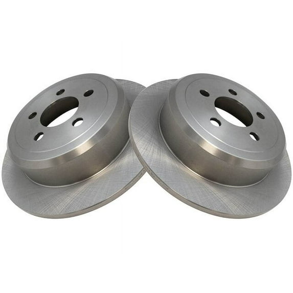 Rear Brake Rotor Set 2 Piece - Compatible with 2008 - 2012 Jeep Liberty 2009 2010 2011