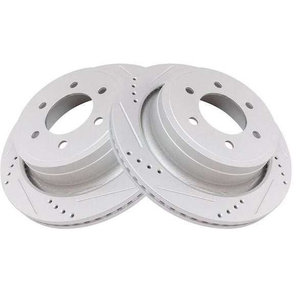 Rear Brake Rotor Set 2 Piece - Compatible with 2012 - 2020 Ford F-150 2013 2014 2015 2016 2017 2018 2019