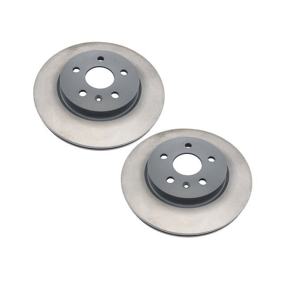 Rear Brake Rotor Set 2 Piece - Compatible with 2013 - 2019 Cadillac XTS 2014 2015 2016 2017 2018