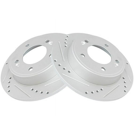 Rear Brake Rotor Set 2 Piece - Compatible with 2013 - 2020 Hyundai Elantra GT 2014 2015 2016 2017 2018 2019