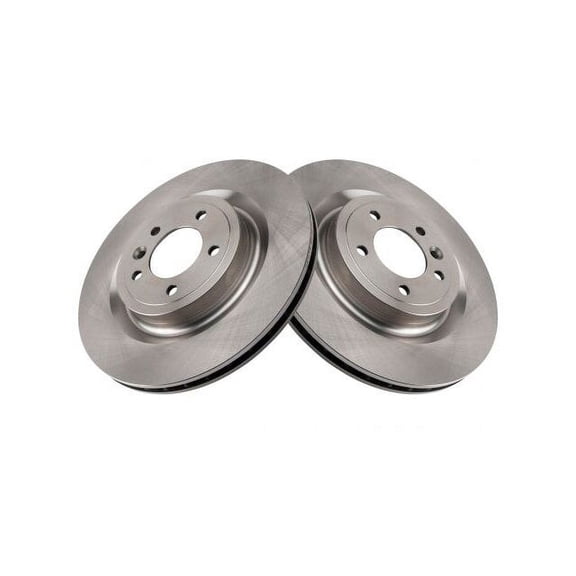 Rear Brake Rotor Set 2 Piece - Compatible with 2014 - 2018 Land Rover Range Rover Sport 2015 2016 2017