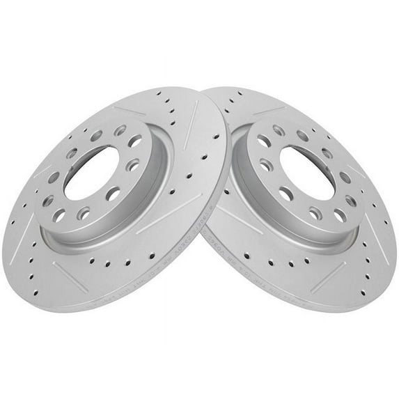 Rear Brake Rotor Set 2 Piece - Compatible with 2015 - 2021 Jeep Cherokee 2016 2017 2018 2019 2020