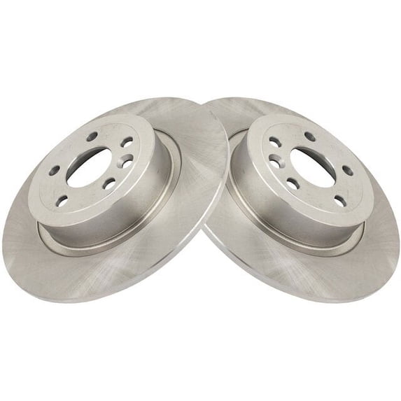 Rear Brake Rotor Set 2 Piece - Compatible with 2016 - 2019 Land Rover Range Rover Evoque 2017 2018