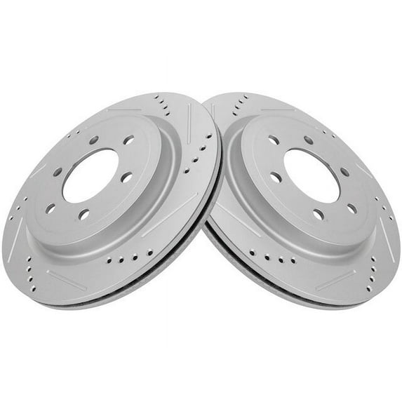 Rear Brake Rotor Set 2 Piece - Compatible with 2018 - 2020 Ford F-150 2019