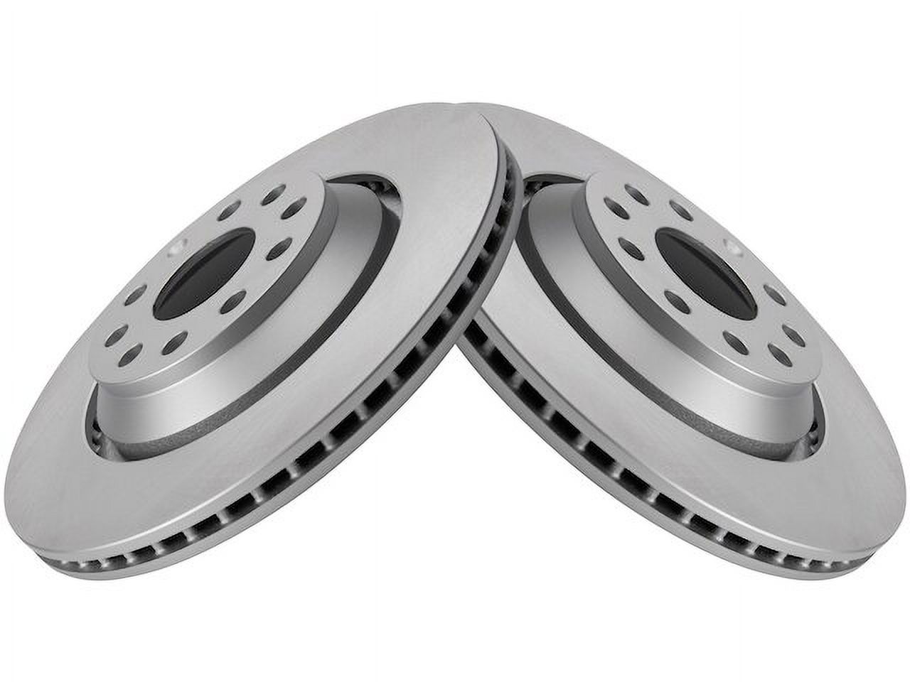 Rear Brake Rotor Set 2 Piece - Compatible with 2018 - 2022 Volkswagen ...